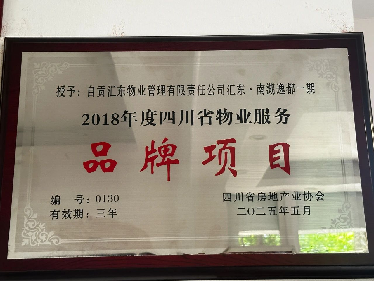 匯東城運(yùn) | 匯東物業(yè)公司南湖逸都一期項(xiàng)目通過四川省物業(yè)服務(wù)品牌項(xiàng)目復(fù)評
